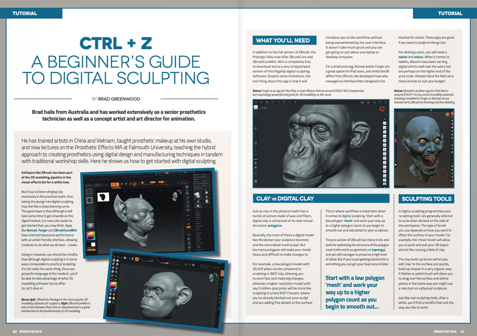 prosthetics magazine issue 22 spread
