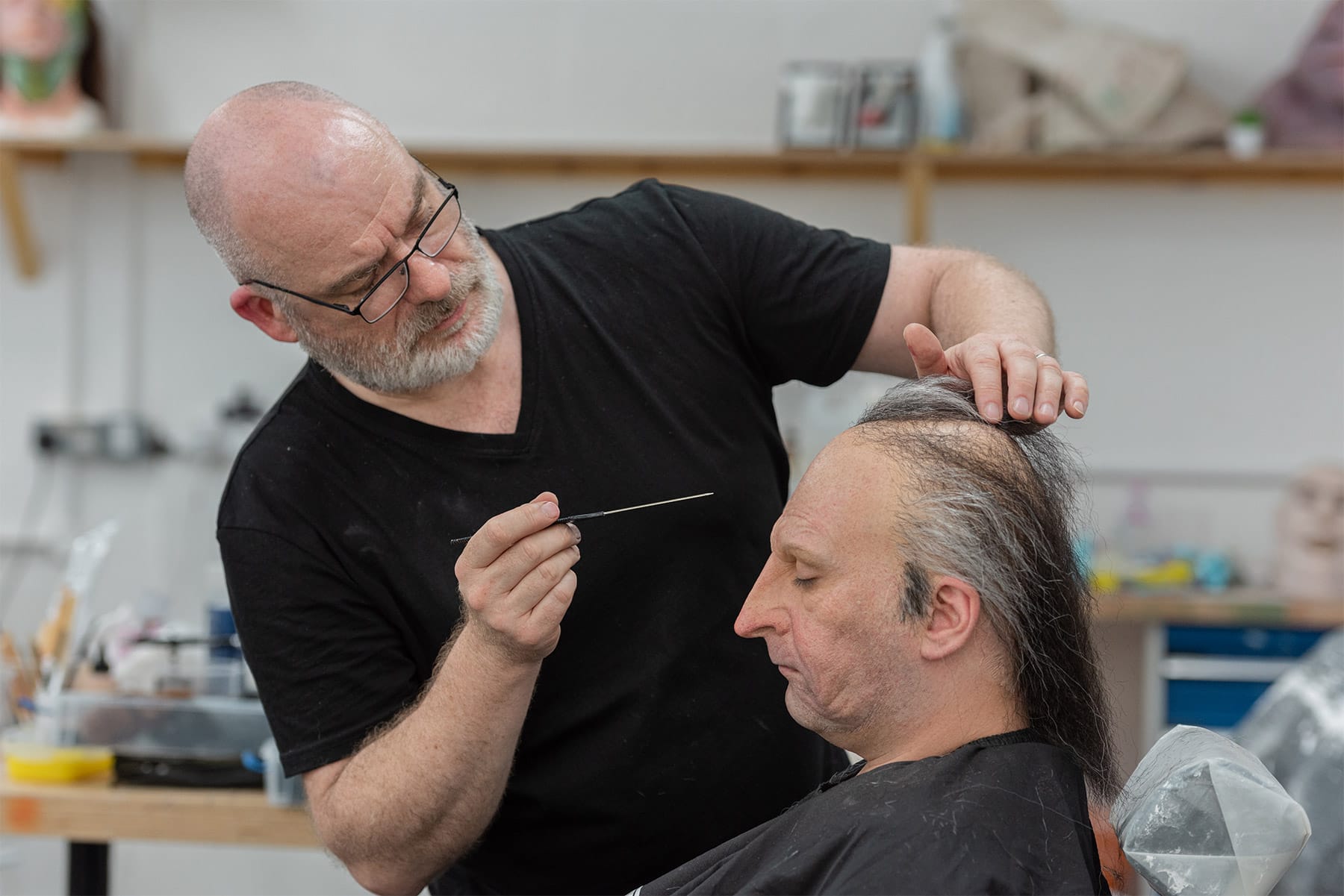 neill gorton applying prosthetics