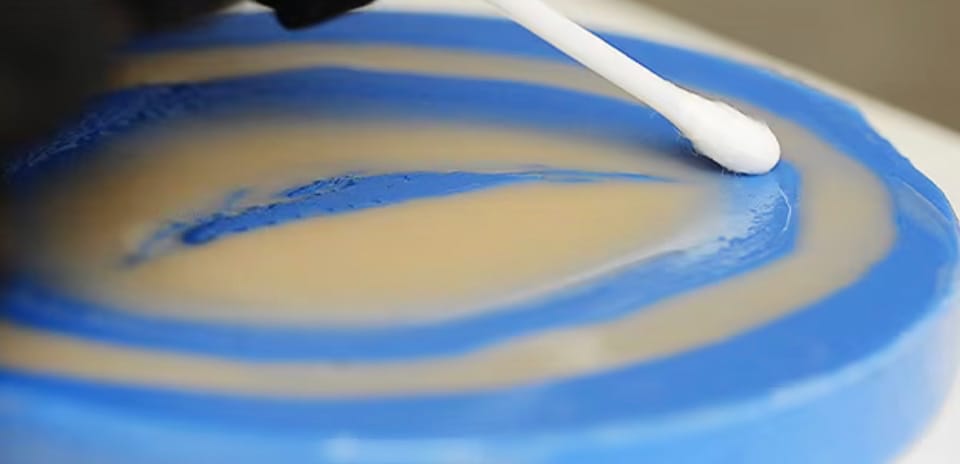 cotton bud painting